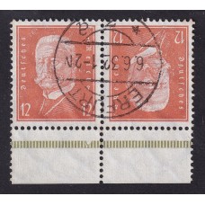 ALEMANIA 1932 ESTAMPILLAS SE-TENANT ZUSAMMENDRUCKE USADAS QUE SON MUCHO MAS RARAS MI K13 40 €